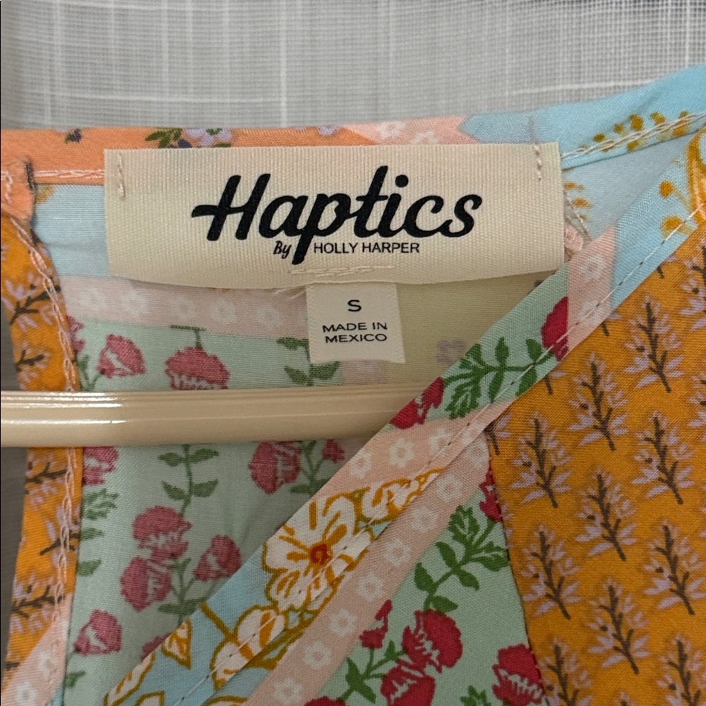 HAPTICS Multicolor Patchwork ROMPER (NWT) - Picture 3 of 3